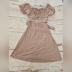 I Joah Women's Light Pink Open Back Mini Dress Size Small